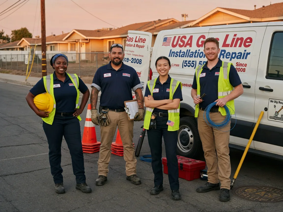Gas Line Installation company in Eola, TX